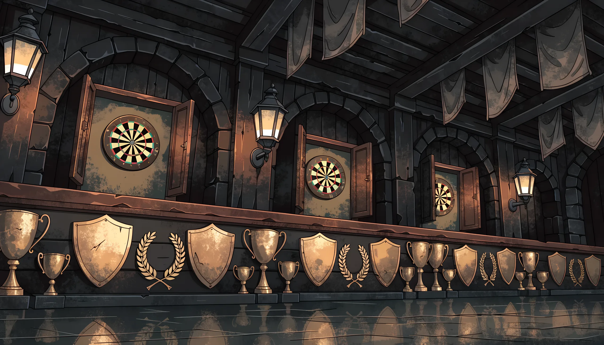 A warm victory hall at the end of a run